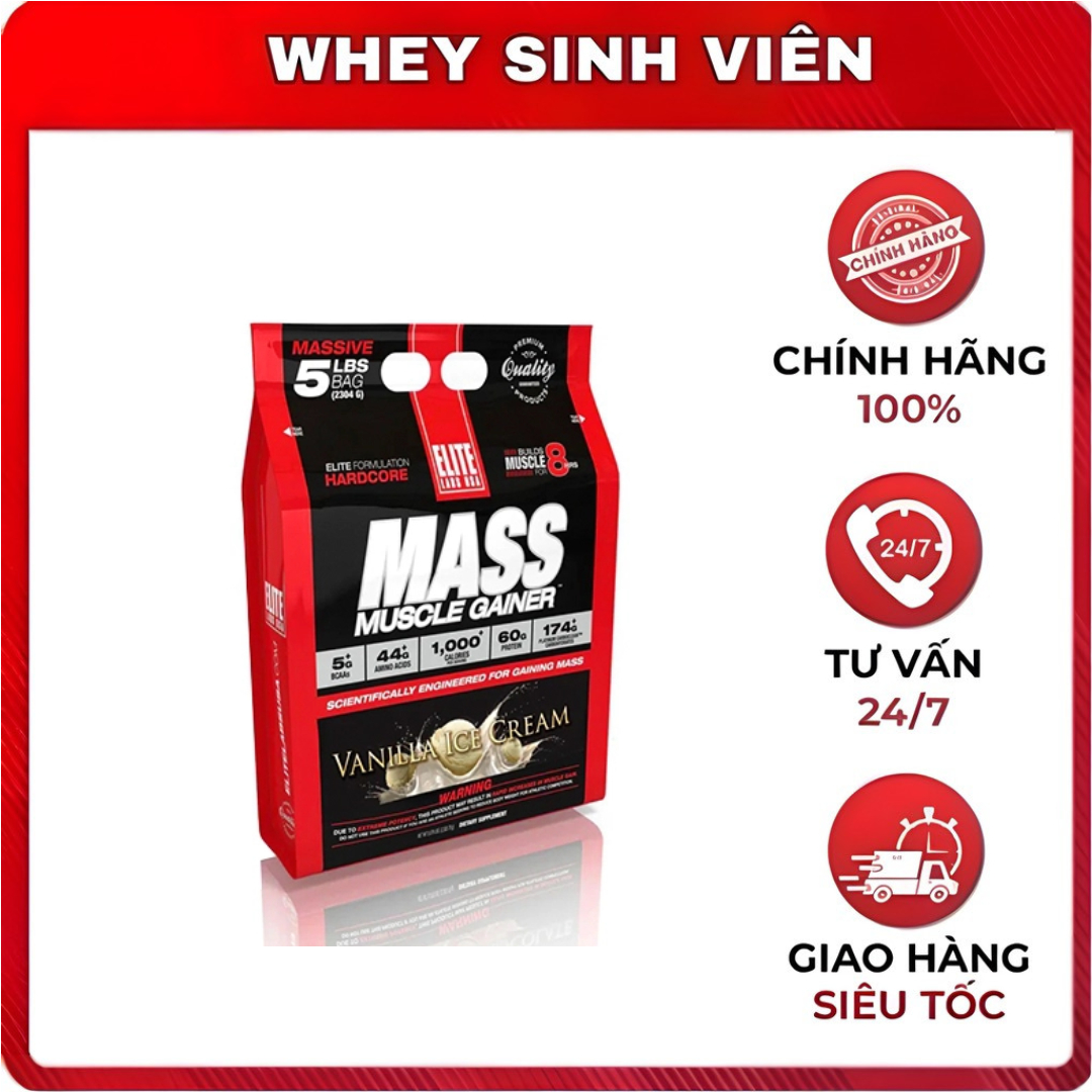 [Giá hủy diệt] [Chính hãng] Sữa Tăng Cân Tăng Cơ EliteLab Mass Muscle Gainer tại Whey sinh vien