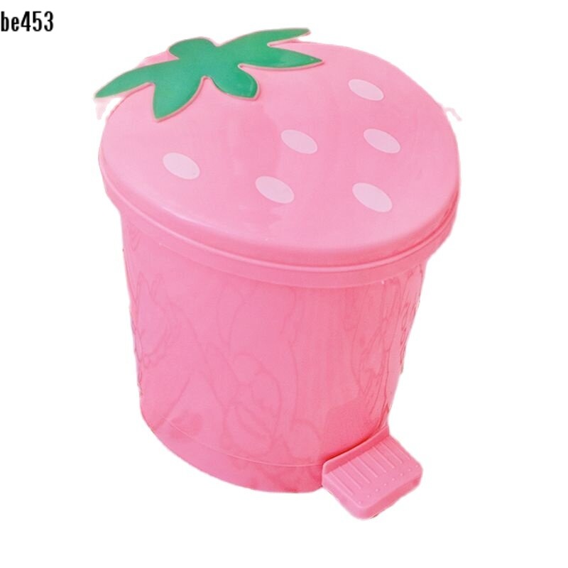 Bgc653 thùng rác để bàn ký túc xá mini phòng ngủ nữ tính dễ thương lật màu hồng cho bé gái châu âu dễ thương trẻ em