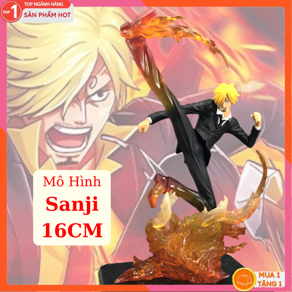 Mô Hình Sanji 16cm Hắc Cước Mô hình One Piece Figure Mô Hình Anmie One Piece Luffy Vua Hải Tặc