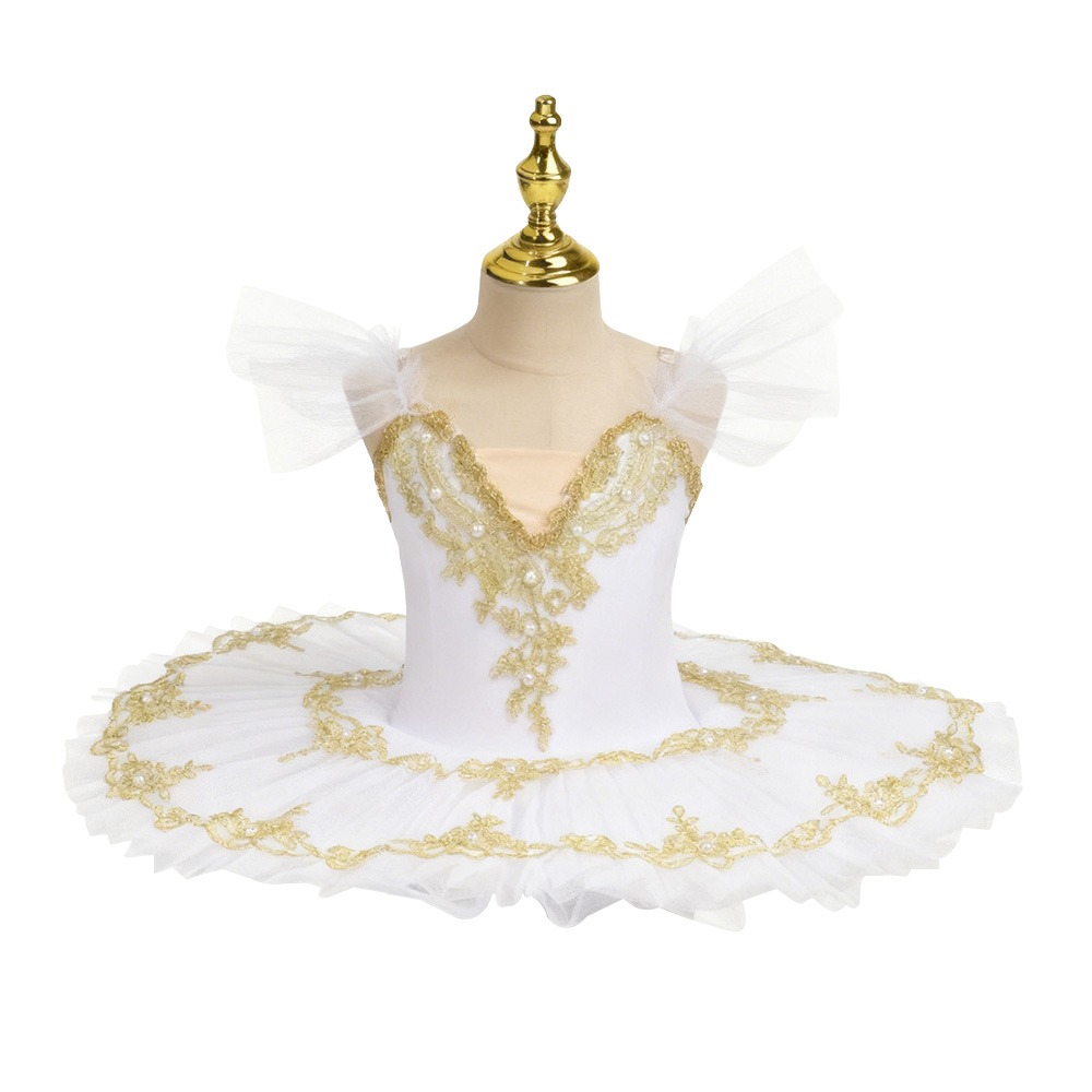 SU1999930 Ngọc trai Váy ballet cho trẻ em Đầm sequin Hiện đại Váy tutu ballet Thời trang Phồng Trang phục khiêu vũ Bé gái - 2