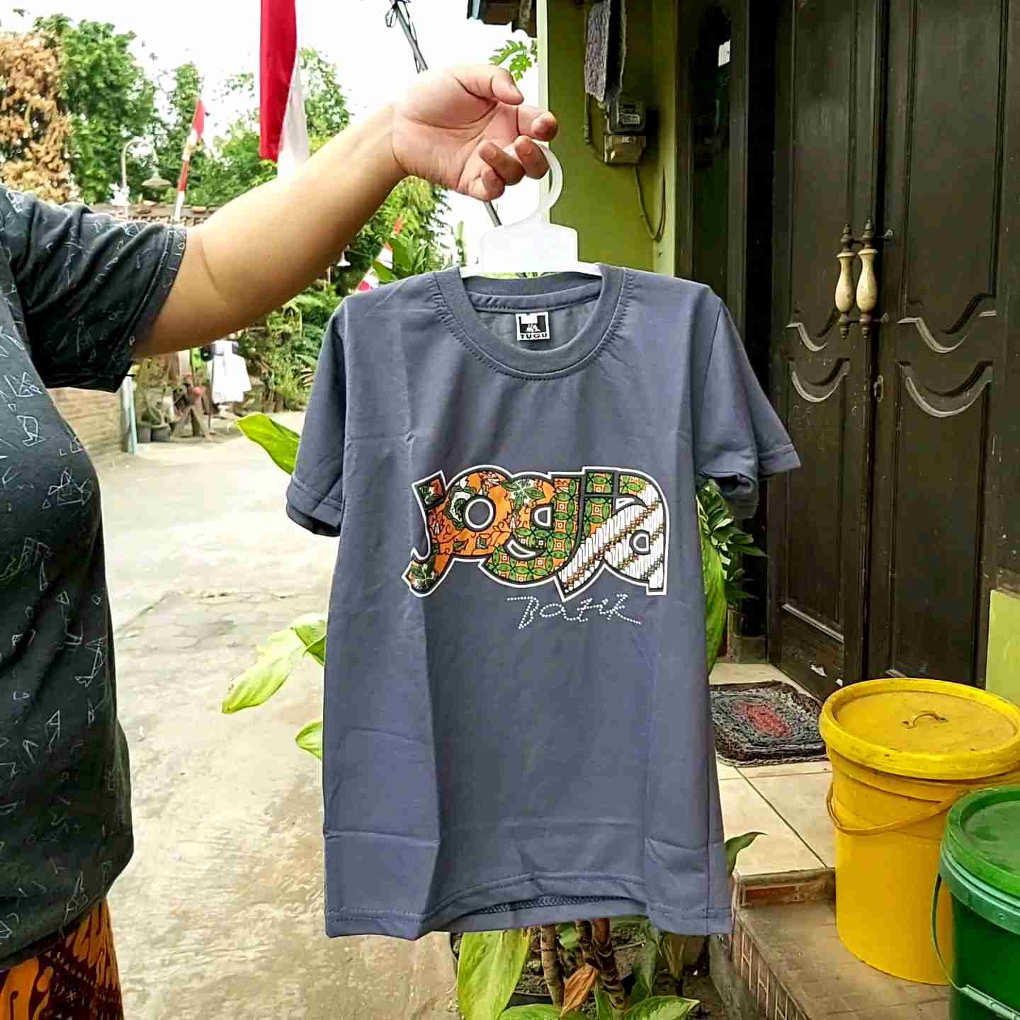 Paket Murah 4pcs Kaos Jogja Anak Laki Laki Perempuan || Souvenir Oleh Oleh Malioboro Yogyakarta
