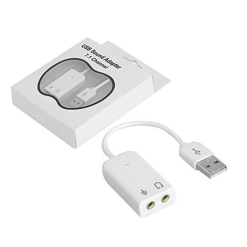 Usb Sound Adapter 7.1 Channel Ra 2 Jack Mic Và Audio Giá 69,000 Đồng*Miễn phí vận chuyển