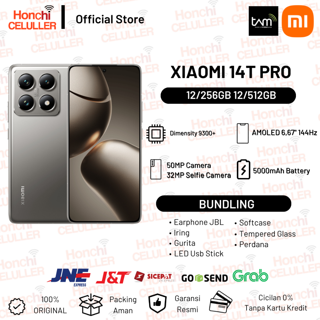Xiaomi 14T Pro 12/512GB 12/256GB Garansi Resmi Indonesia TAM Harga  7,149,000 Ringgit*Penghantaran Percuma