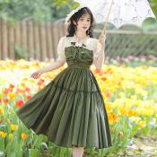 Retro Lolita Princess Dress - French-inspired Elegance (Brand Name: N/A)