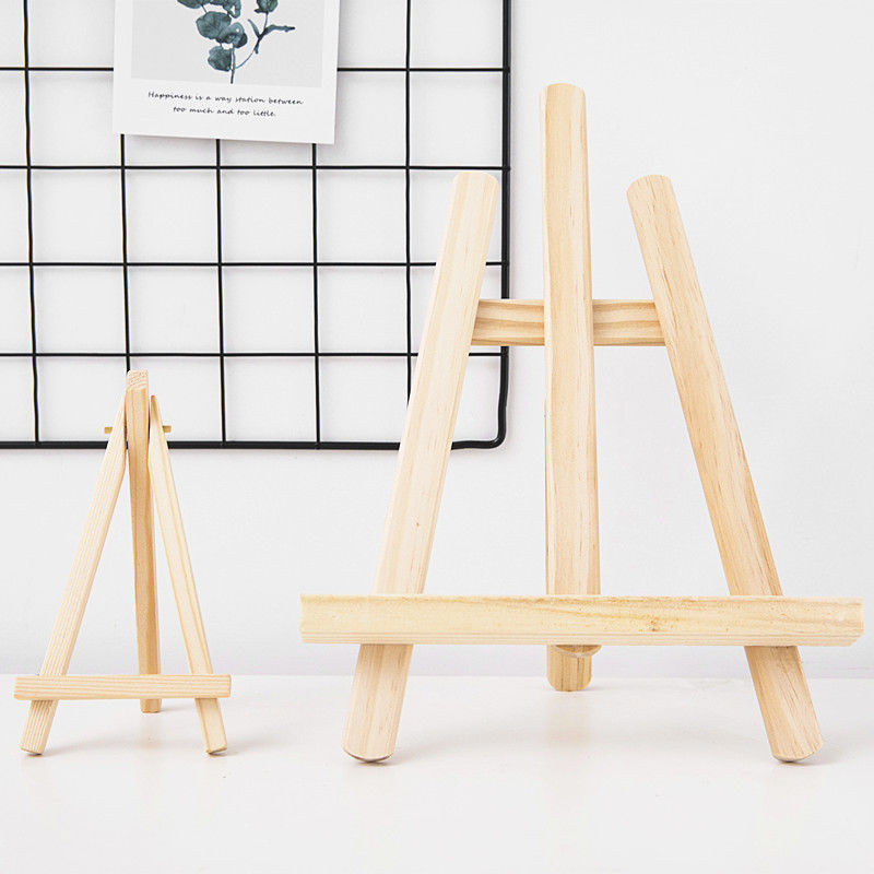 INS style wooden desktop foldable stand, mobile phone iPad stand decoration, student desk storage, tablet art shelf_voghion.com