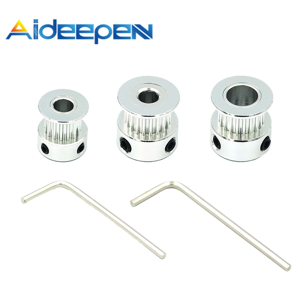 Aideepen 2GT Drive Pulley Synchronous Belt Pulley 2Gt 16 Teeth 20 Teeth