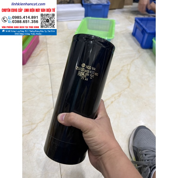Tụ điện 25000uf 400v tháo máy kích thước 90x235mm
