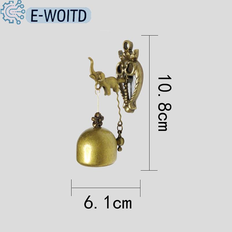 E-WOITD กริ่งประตูสไตล์วินเทจทำจากโลหะกระดิ่งลมรูปนกฮูกสำหรับลูกสุนัขและช้างแขวนผนังของขวัญกระดิ่งลมกลางแจ้ง ราคา 126 บาท*ส่งฟรี