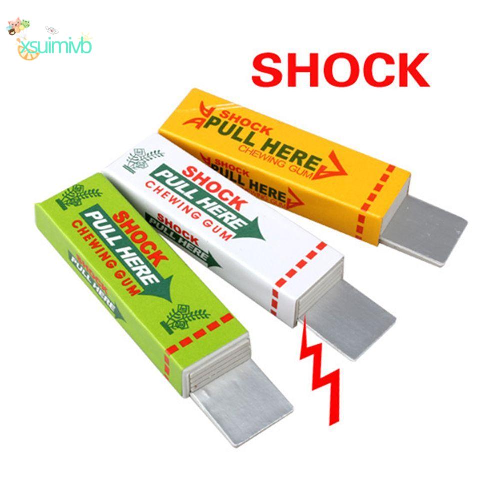 XSUIMI New Prank Gags Gadget Funny Tricks Gift Electric Shock Chewing Gum
