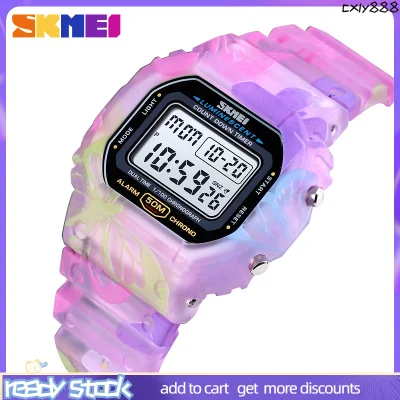 【ready stock】SKMEI Children Sport Watch LED Digital Watches Multifunction Electronic Waterproof Watch For Kids Boys Girls Gifts 1627