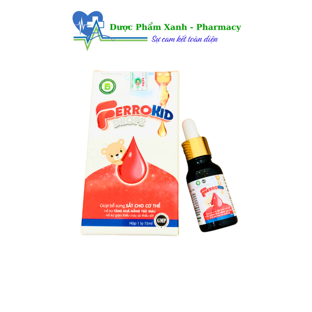 Siro FerroKid Drops Hỗ trợ tăng khả năng tạo máu - Lọ 15ml