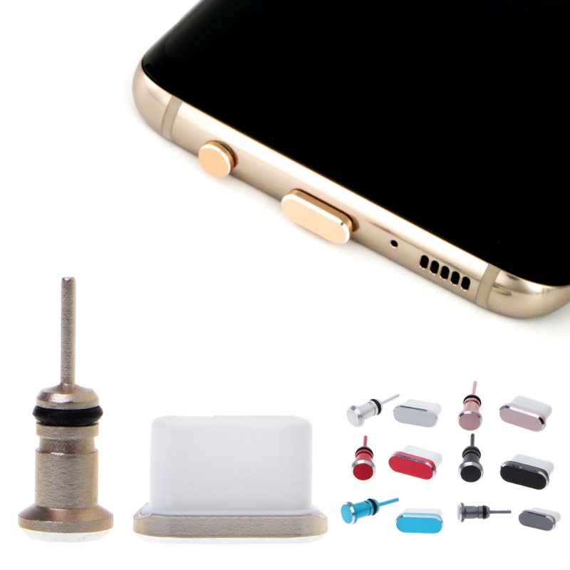 【Quality】 1 Set Anti Dust Plug Set USB Type-C Port 3.5mm Earphones Jack Plug for P10 Phone Accessories аксессуары для телефона