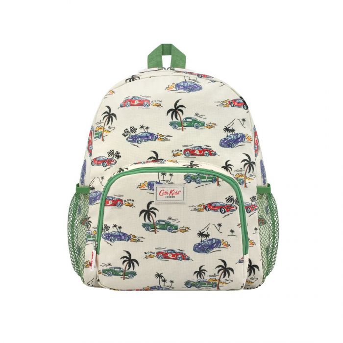 Ba lô cho bé Kids Classic Large Backpack With Mesh Pocket - Fast Cars