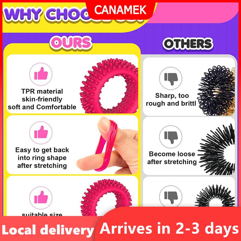 【Giao hàng nhanh】 Vòng cảm giác và Đồ chơi FIDGET 12 gói Vòng mềm, linh hoạt và gai cao su hấp dẫn và làm dịu Đồ chơi trẻ em, thanh thiếu niên, người lớn