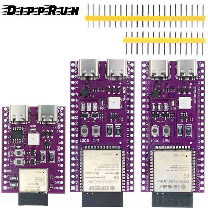 Dipprun Esp32 ESP32-C3 AI-C3 ESP32-C3-DevKitM-1 ESP32-C3-MINI-1 AI-S3 ESP32-S3 N16R8 ESP32-S3-DevKit C Dual type-C USB bảng mạch phát triển