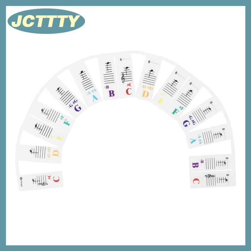 JCTTTY 88 Phím Tái Sử Dụng Silicone Đàn Piano Bàn Phím Ghi Chú Nhãn Hoàn Hảo Cho Trẻ Em Và Người Mới Bắt Đầu Học Tập Piano Ghi Chú Dán