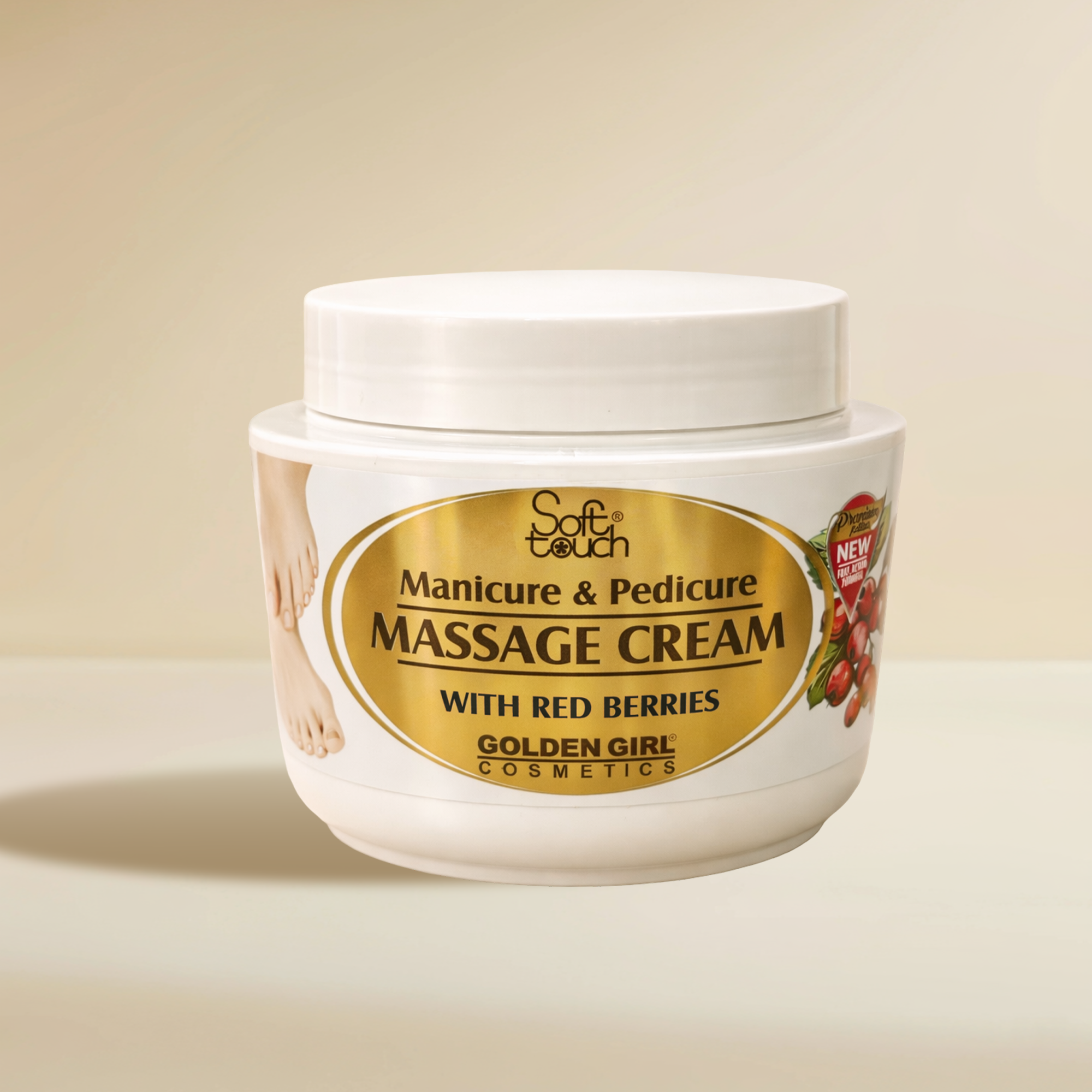 Soft Touch Mani & Pedicure Massage Cream | Body Moisturising Care | 500ml