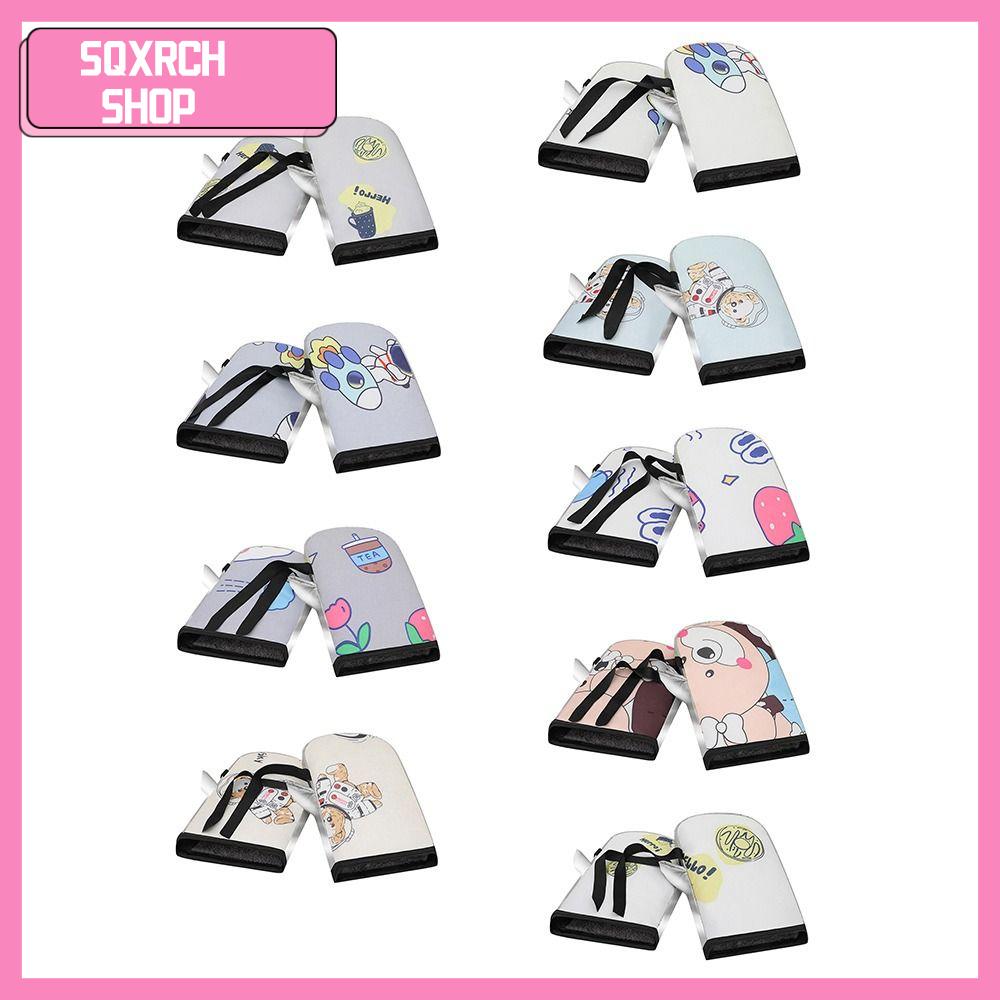 SQXRCH SHOP PVC Bọc Tay Lái Xe đạp điện Thoải mái Chống gió Bọc tay lái Ấm áp Mềm Bọc vải nhung lông Đạp xe