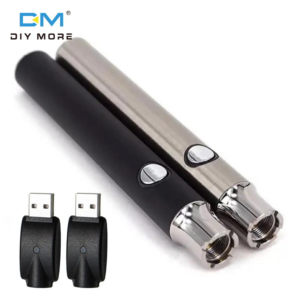  Diymore 350mAh 650mAh 900mAh 1100mAh 510 chủ đề pin bút mỏ hàn hình nút ấn chạy pin thiết lập nhiệt thiết bị điều chỉnh sưởi ấm Kit Phụ kiện 