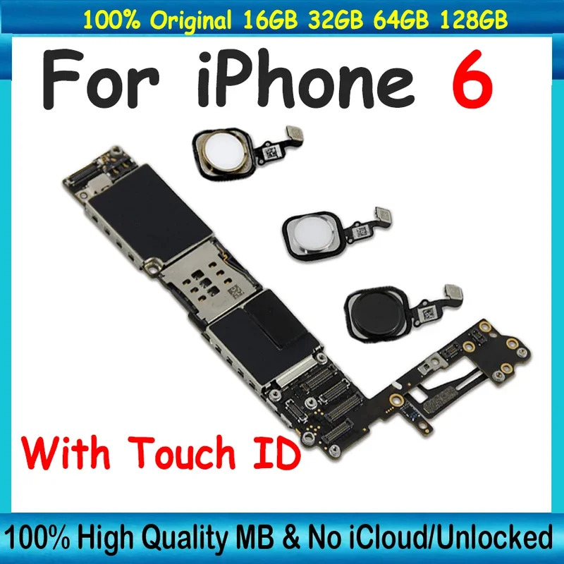 Cho iPhone 6 bo mạch chủ đầy đủ chip IOS hệ thống miễn phí iCloud logic Board tốt thử nghiệm 4 gam L