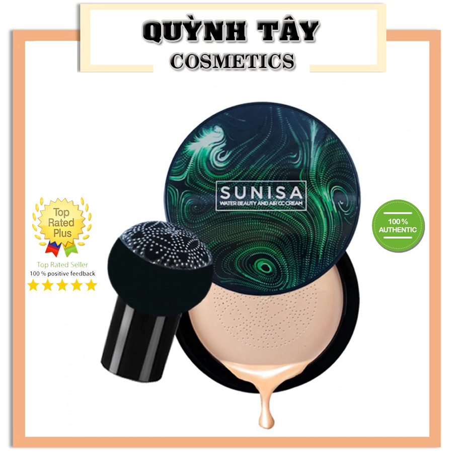 Phấn nước trang điểm SUNISA kết cấu mỏng nhẹ duy trì thời gian dài cùng khả năng chống nắng SPF 50