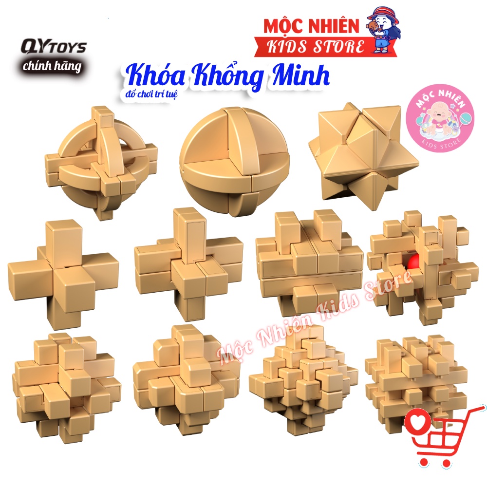 Đồ Chơi Rubik Khóa Khổng Minh QY Toys - Khóa Lỗ Ban - Mộc Nhiên Kids Store