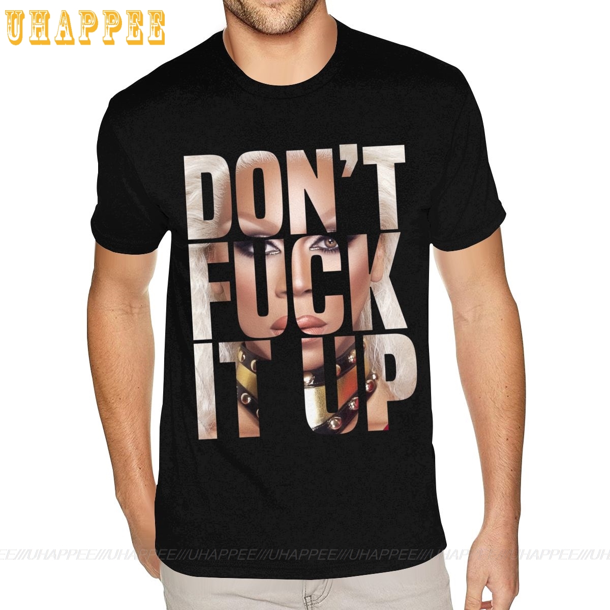 Oversized Rupaul Drag Race T Shirts Men'S Grunge Fashion Short Sleeves O Neck Mens Designer Shirts S