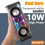 【Hàng tồn kho đã sẵn sàng】♥Miễn phí vận chuyển + COD♥Mới Sony V8 Cyberpunk Phong Cách âm thanh Bluetooth V8 Glare Kép Loa khối lượng cao Loa Bluetooth TWS Loạt Bass A88