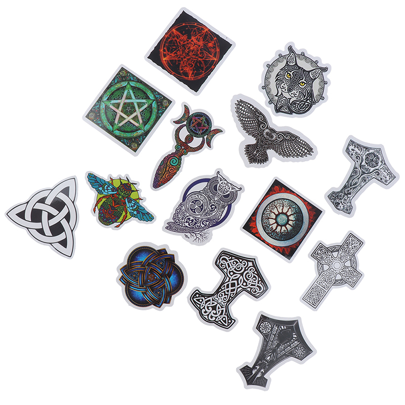 50PCS Magic Tatoo Symbols Amulet Stickers For Motorcycle Luggage SkateboarXNF0