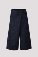 Overlap Detailed Denim Culottes