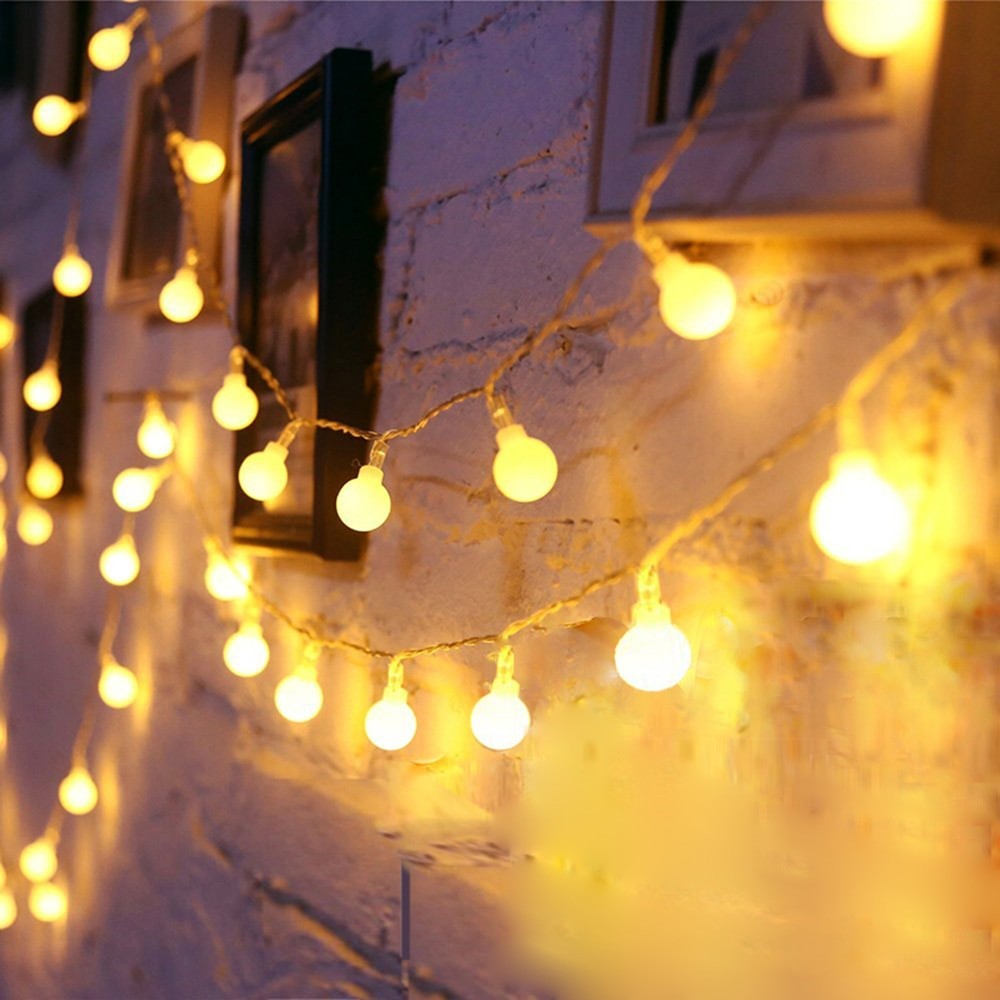 10M 80LED Fairy lights LED string lights Gypsophila Bubble ball lamp Waterproof Outdoor Lamp Christmas Wedding Party Garden Decor Tent Lights