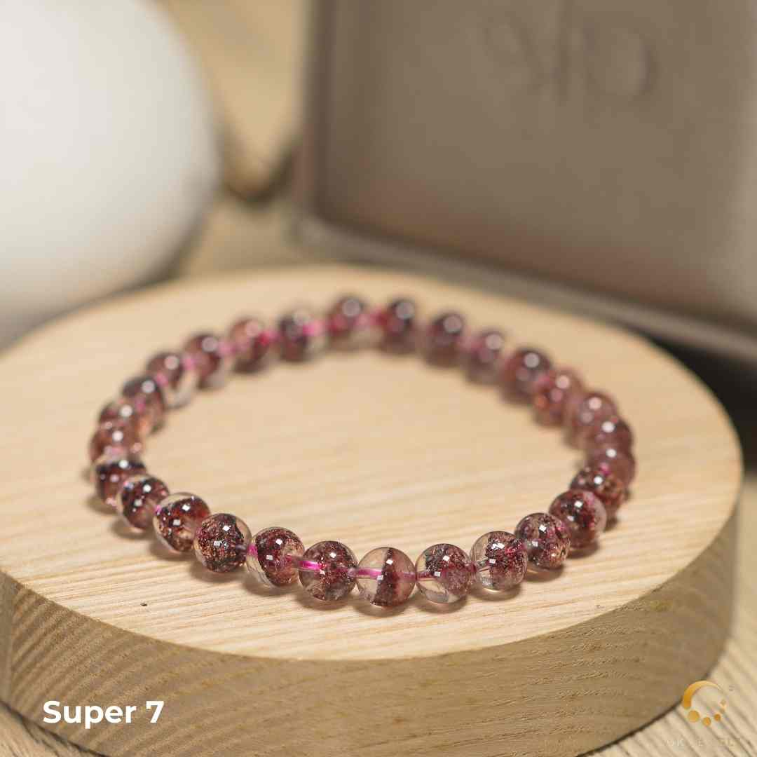 Super 7 Golden Strawberry Bracelet 7.3-7.6mm+-