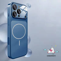 Fashion Shockproof Glass Phone Case Compatible for iPhone 17 16 15 14 13 Pro Max 17 Air 16 15 Pro Luxury Magnetic Matte Wireless Charge Cover