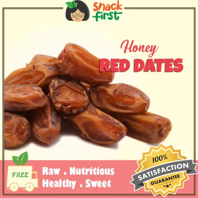 Honey Red Dates 1kg ( Premium Deglet Nour variety)