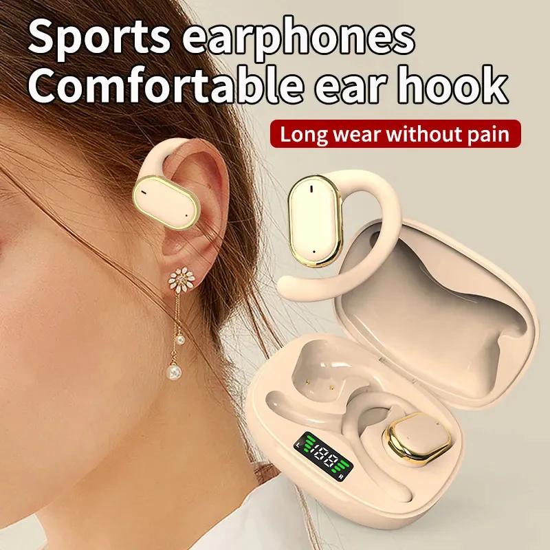 Earphone Bluetooth Wireless Headphone Rotatable Headsets Painless Wearing Sports Waterproof Earbud Headset for Phones ราคา 206 บาท*ส่งฟรี