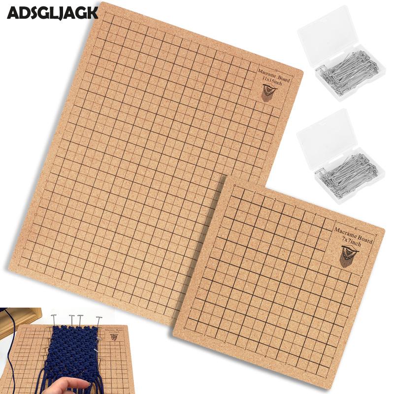 2 cái macrame hội đồng quản trị với lưới 8x8inch 12x16inch tái sử dụng hai mặt macrame dự án hội đồng quản trị với 100 t pins cho bện vòng đeo tay macrame hội đồng quản trị cho bện vòng đeo tay dự án macrame dự án hội đồng quản trị cho knotting