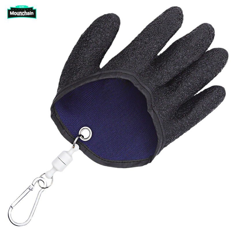 Fishing Gloves Fishing Puncture Proof Anti-Slip Latex Gloves With Magnetic Hooks For Women Men Grown-ups Outdoor Fishing ราคา 151 บาท*ส่งฟรี