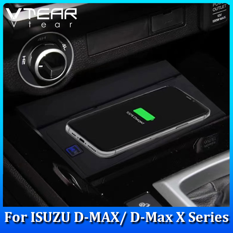 Car Wireless Charger 15W Fast Mobile phone Charging Panel Adapter For Isuzu D-MAX DMAX / D-Max X Series Interior Accessories 2018-2023 ราคา 2,763 บาท*ส่งฟรี