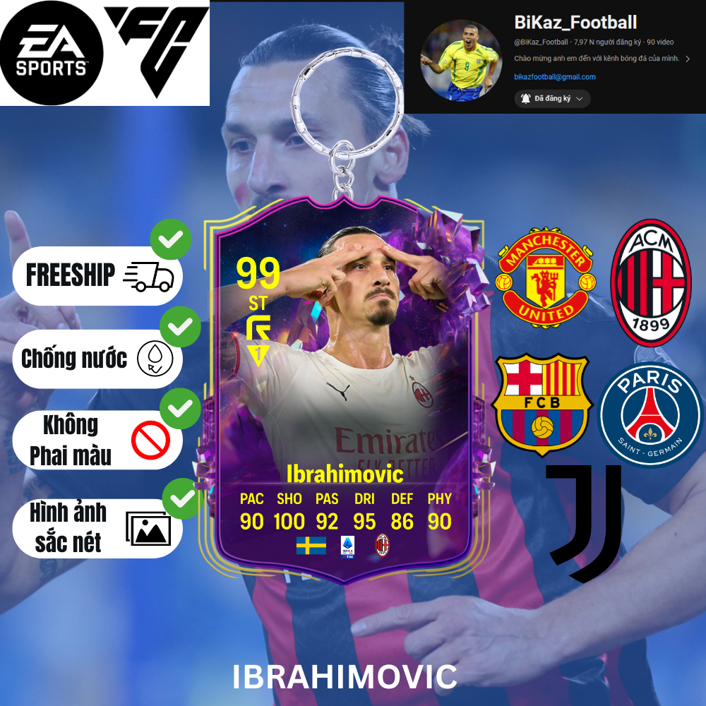 MÓC KHOÁ CẦU THỦ - MANCHESTER UNITED