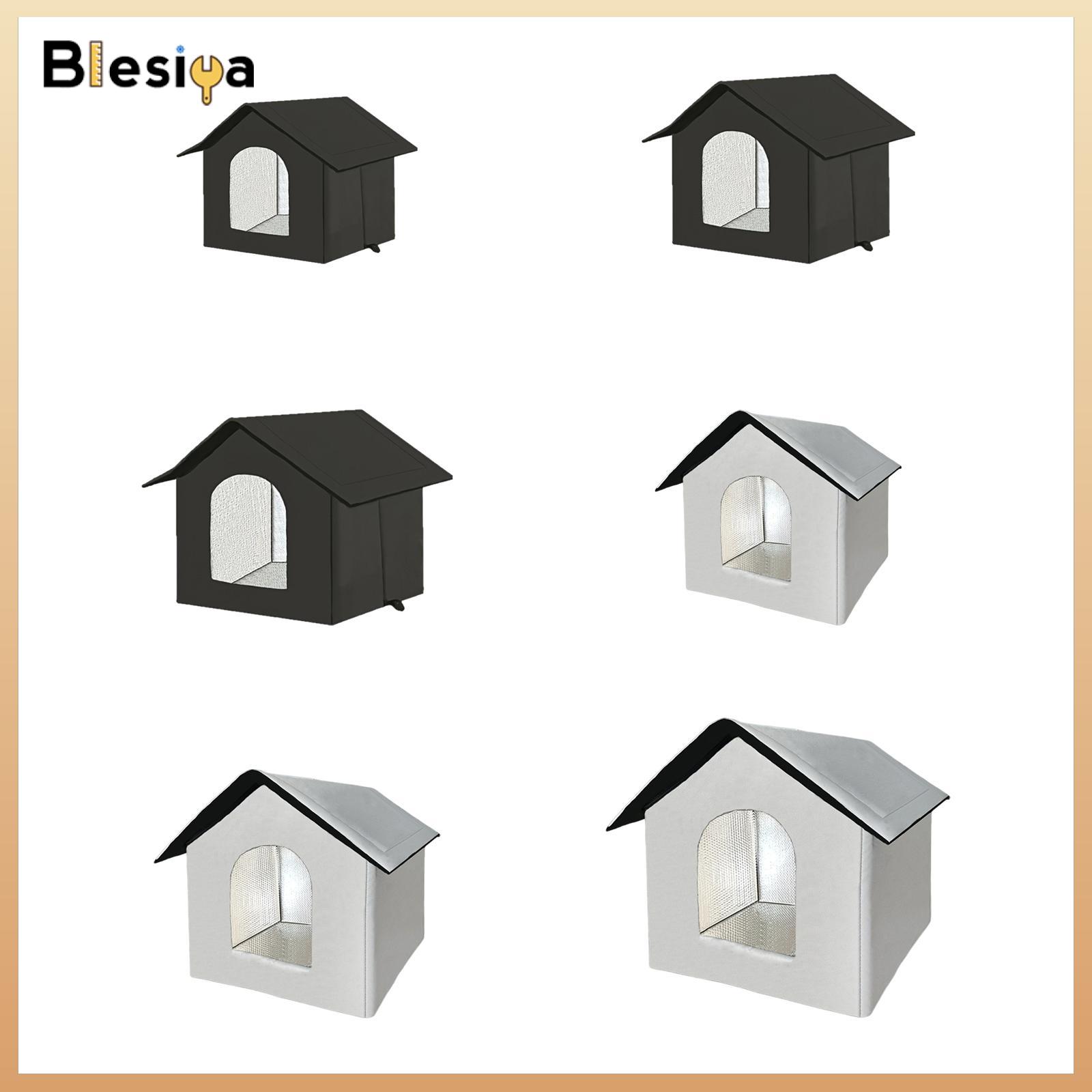 Outdoor Cat House Insulated Kitty Shelter Playhouse Waterproof Foldable Weatherproof for Outside Pets in Winter Cat Bed Cave ราคา 12,416 บาท*ส่งฟรี