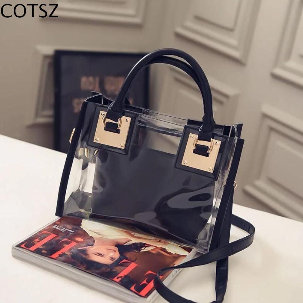 COTSZ ฤดูร้อนฤดูร้อนฤดูร้อน ถุงถุงใส พีวีซีพีวีซี โปร่งใสโปร่งใส กระเป๋าสะพายไหล่แมสเซนเจอร์ แฟชั่นสำหรับผู้หญิง กระเป๋าคลัทช์ กระเป๋าถือสำหรับผู้หญิง เทศกาลสงกรานต์ ราคา 350 บาท*ส่งฟรี