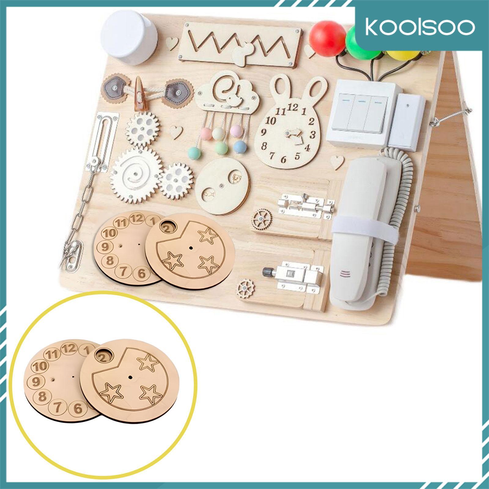Koolsoo bận rộn bảng Phụ kiện tự làm hoạt động cảm giác số bàn xoay