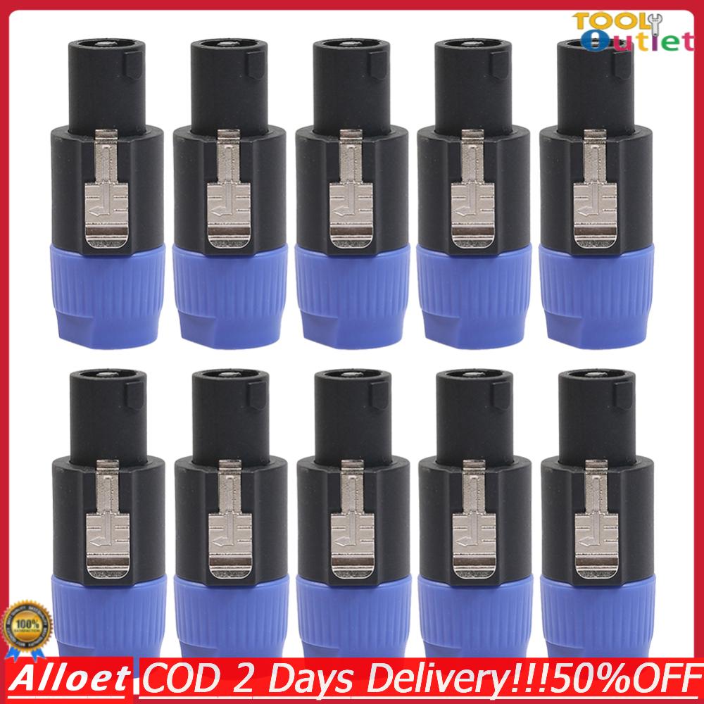 [ToolOutlet]10 ชิ้นลำโพงสายสัญญาณเสียงปลั๊ก 4 ขั้ว 4Pin NL4FC ลำโพงสายสัญญาณเสียงปลั๊กอะแดปเตอร์อุปกรณ์เสริมสำหรับเครื่องขยายเสียง ราคา 139 บาท*ส่งฟรี