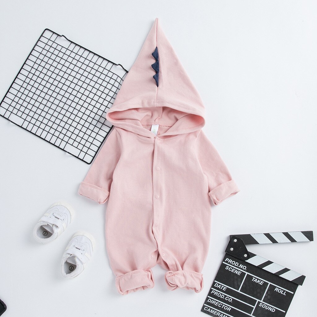 Newborn Baby Romper Spring/Autumn Long Sleeve Clothes Cute 3D Girls/Boys Jumpsuits Solid Pink Outfits Baby Onesies