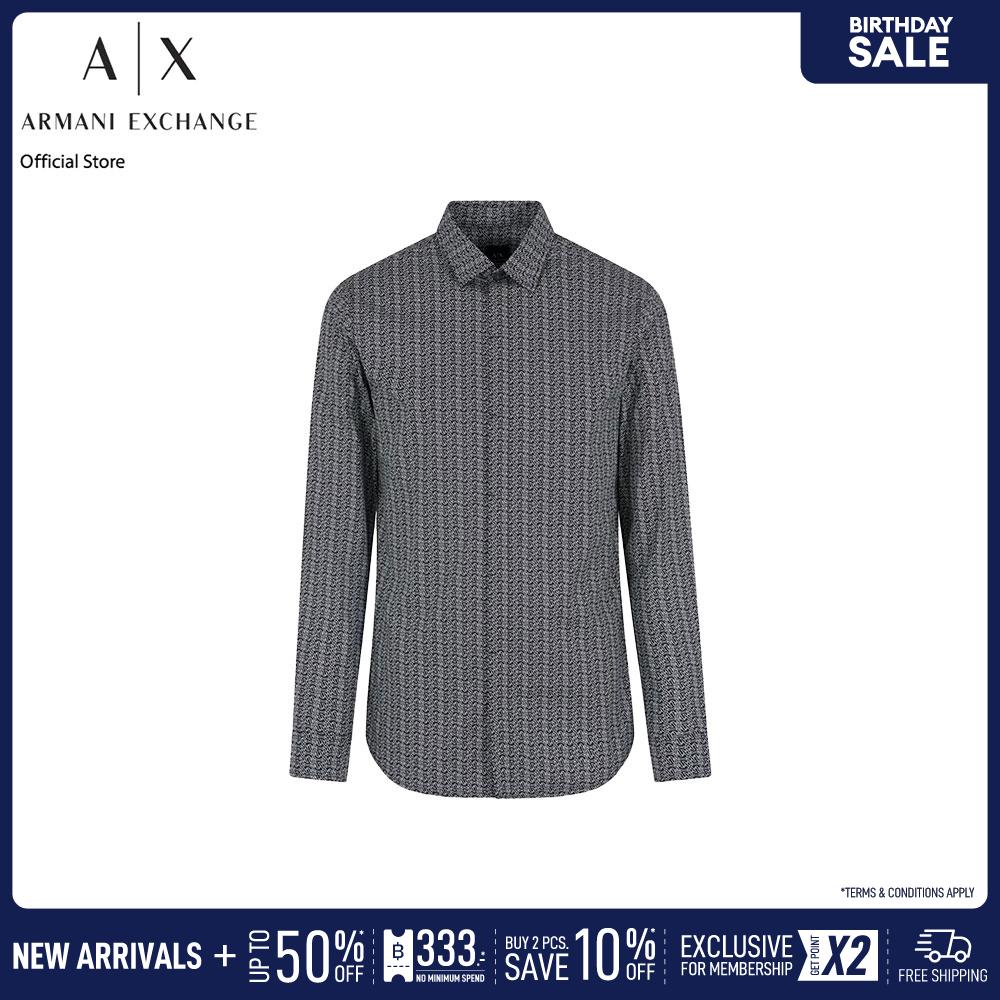 Armani Exchange Shirt Men XM000625-AF13184-FC012 Black ราคา 5,590 บาท*ส่งฟรี