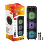Bluetooth Karaoke Speaker with Adjustable Bass, Treble, Echo, Mic