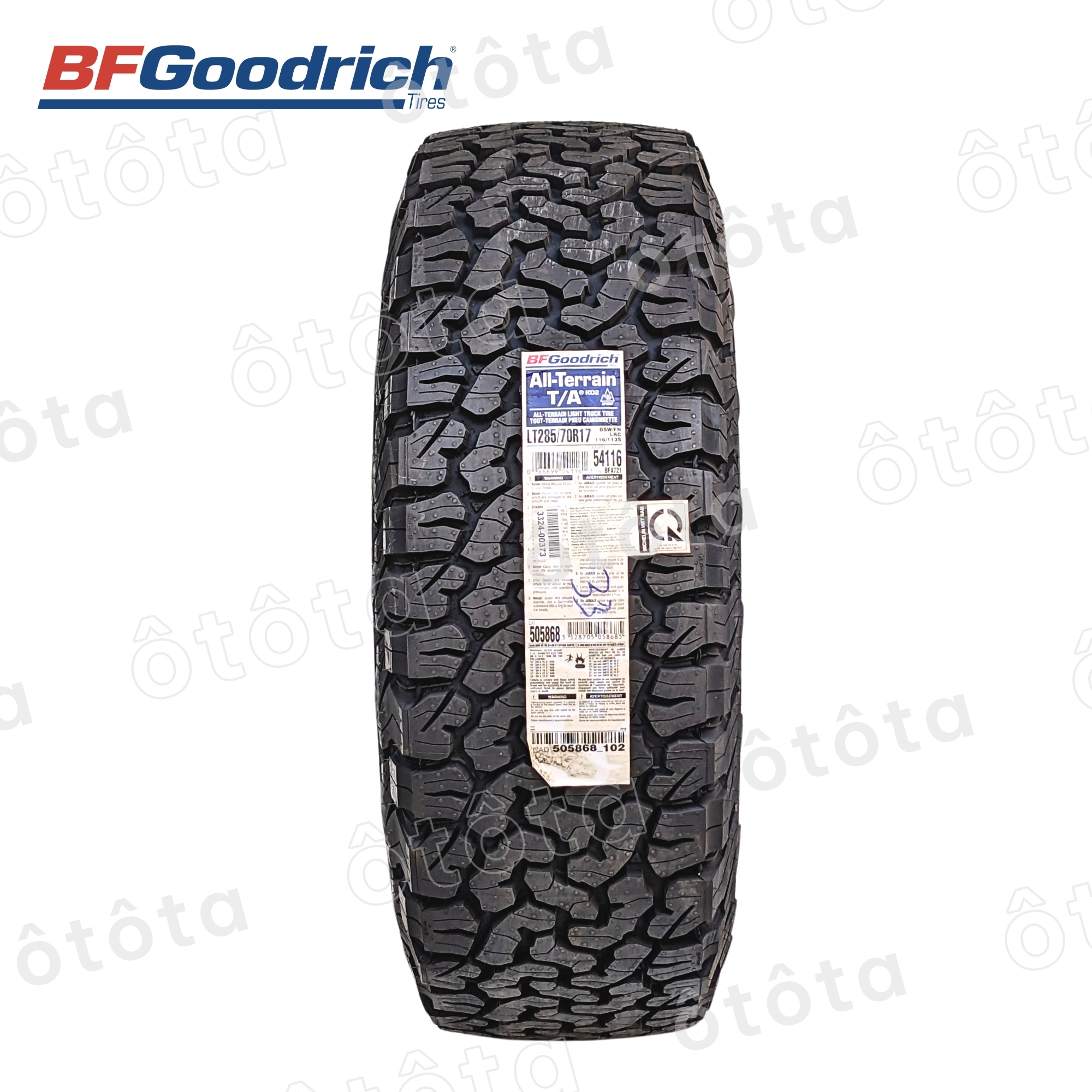 Lốp ô tô BFGoodrich AT KO2 - 285/70 R17 116/113S - Chính Hãng BH 6 năm - (285/70R17, 285 70 R17) Giá 8,444,800 Đồng*Miễn phí vận chuyển