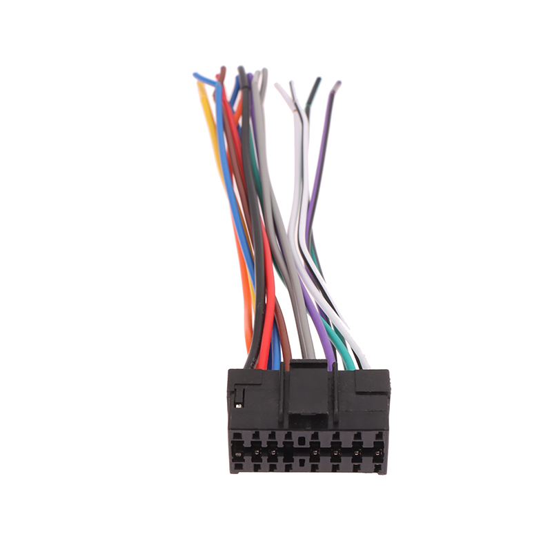 BeautyBoostT Âm Thanh Stereo Xe Đài Phát Thanh 16pin Nam Cắm Khai Thác Cho Sony Cho JVC Đài Phát Thanh Âm Thanh Máy Nghe Nhạc Adapter Dây Nịt Kết Nối Âm Nhạc Máy Nghe Nhạc Cáp