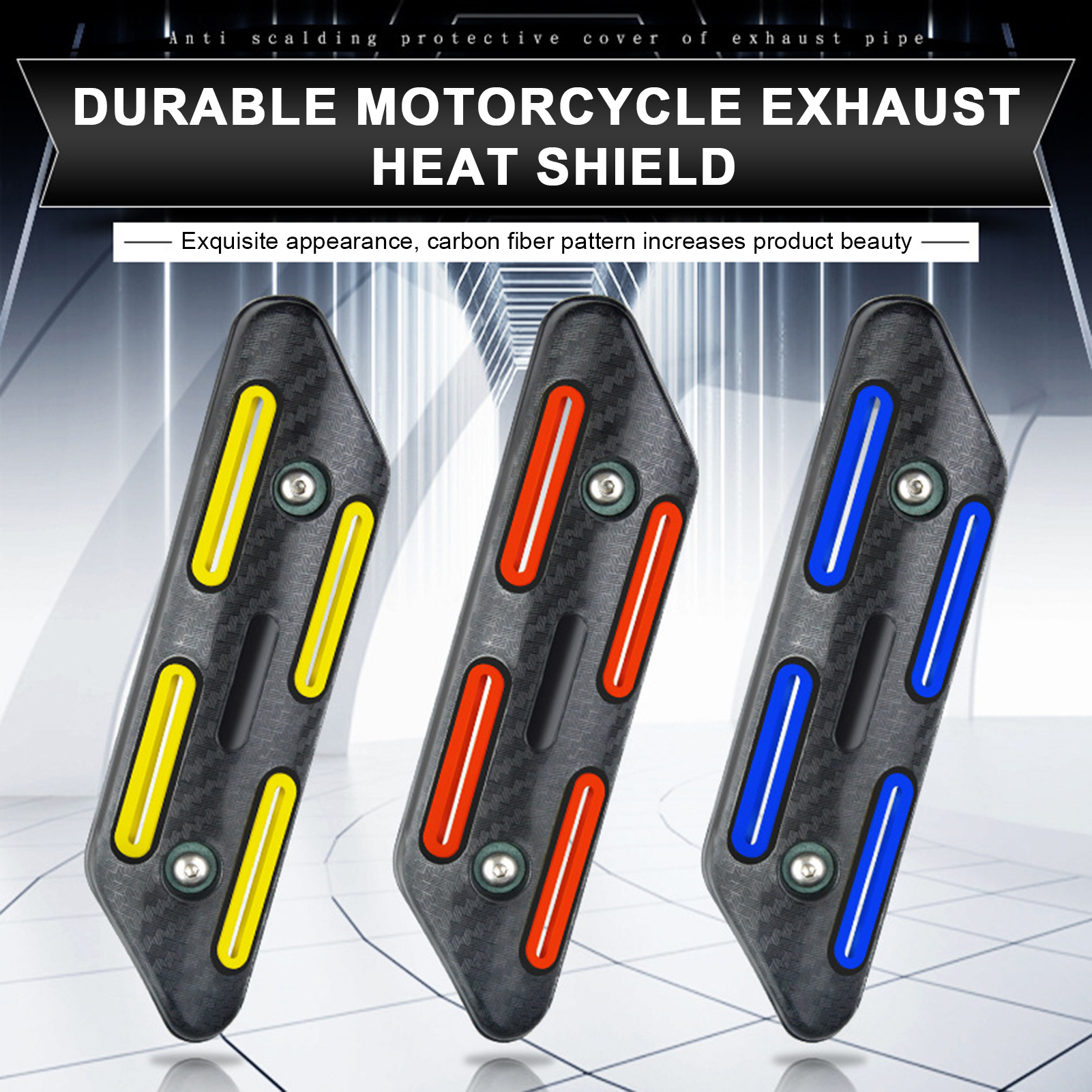 chaotui High Performance Exhaust Pipe Protector Universal Motorcycle Exhaust Pipe Cover Heat Guard Anti-scalded Insulation Protector for Motorbike Exhaust Tube