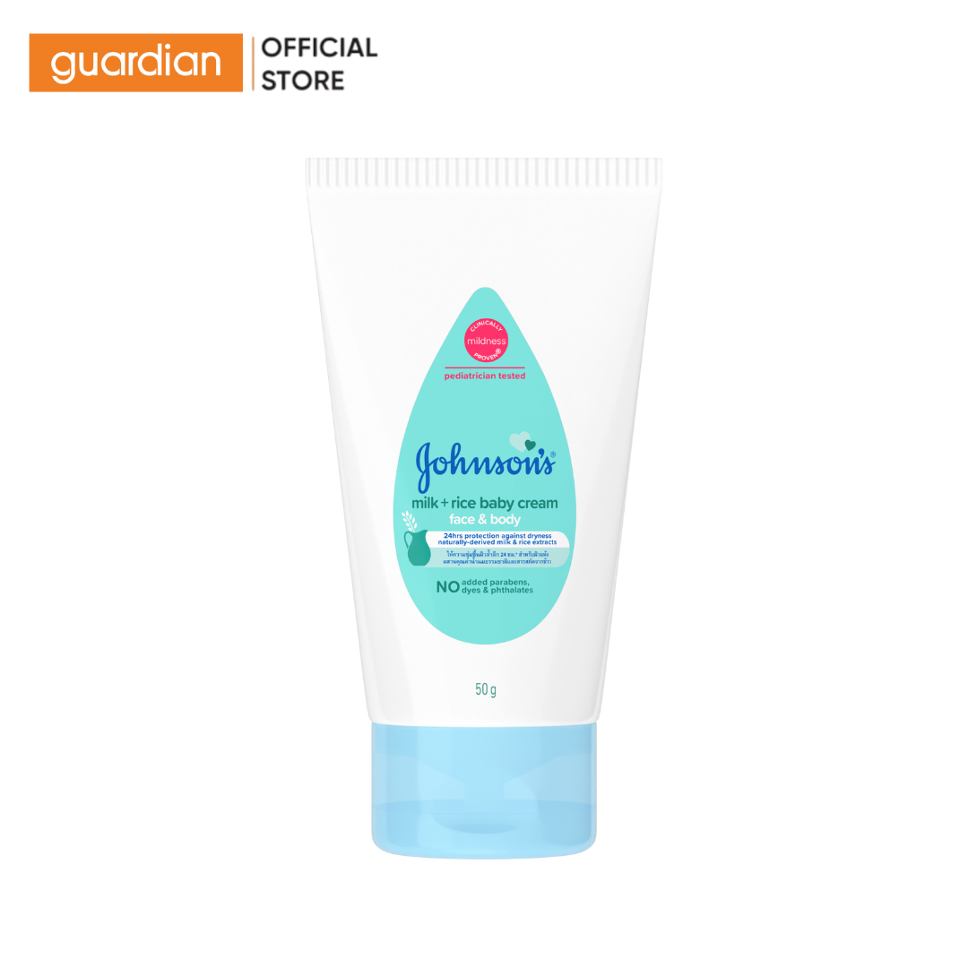  Kem Dưỡng Da Mặt Và Cơ Thể Chứa Sữa Và Tinh Chất Gạo Johnson Baby 50G 